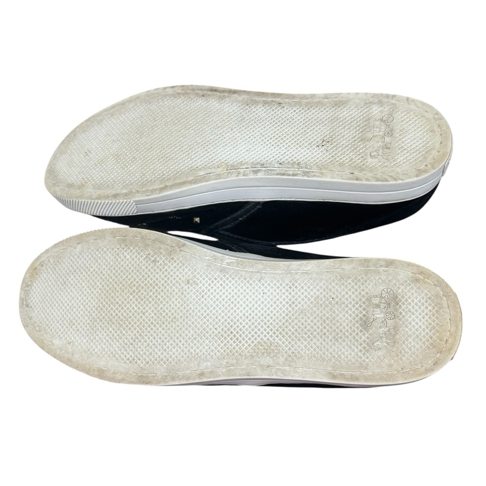 Coach Black Slip-On Sneakers with Studded Accents - Picture 8 of 9